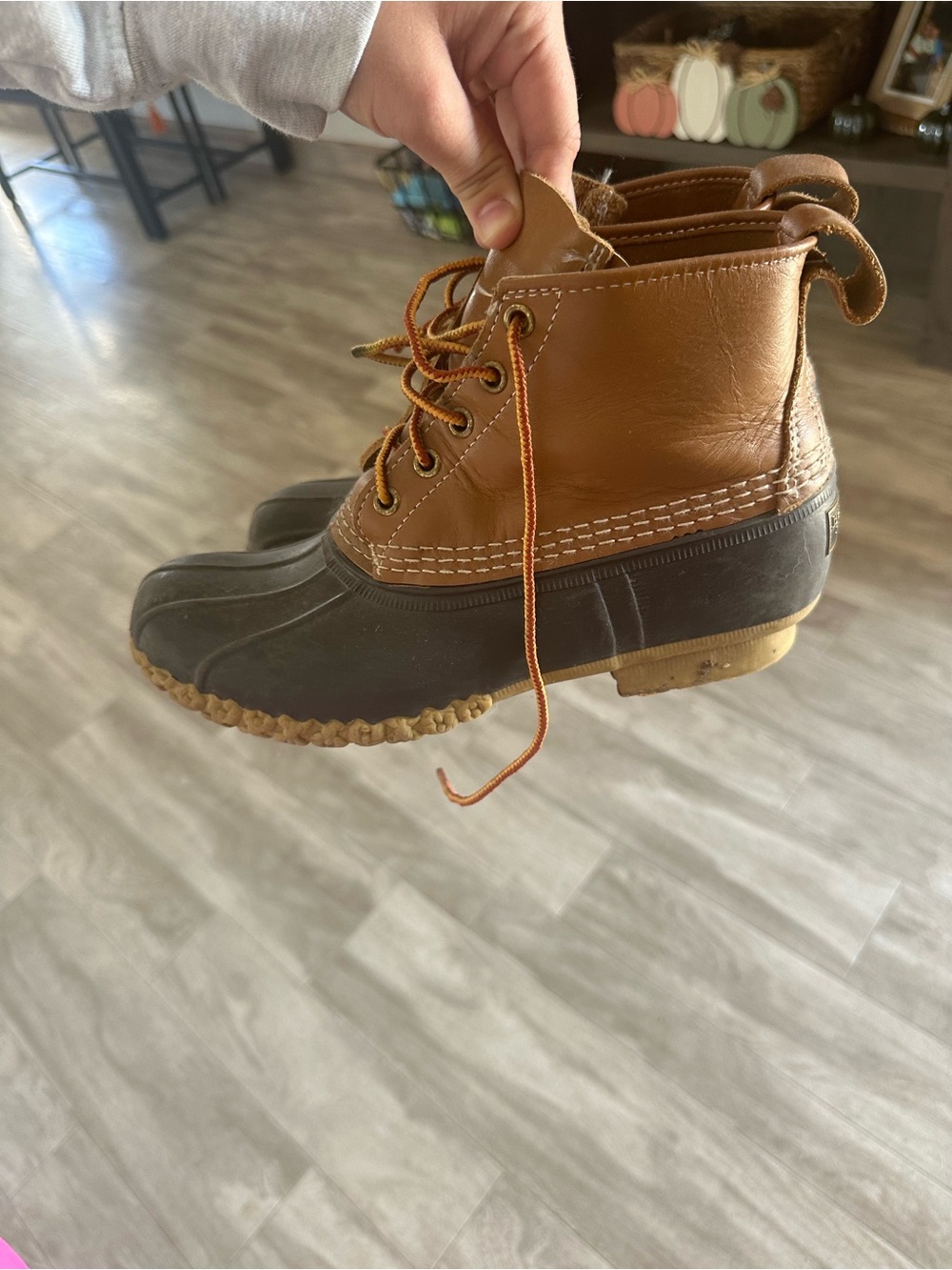 L.L. Bean Brown and Black Women's Waterproof Duck Boots